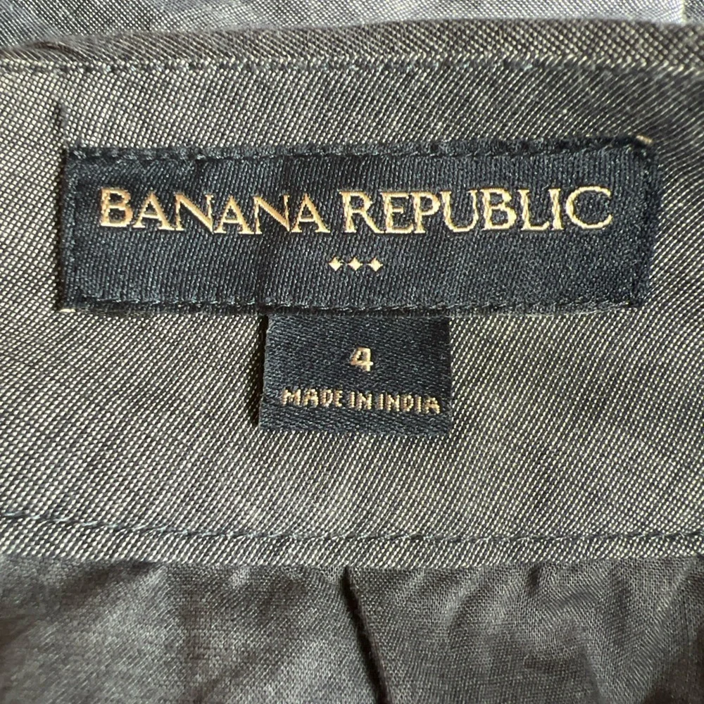 Banana‎ Republic Chambray Tiered Ruffle Skirt